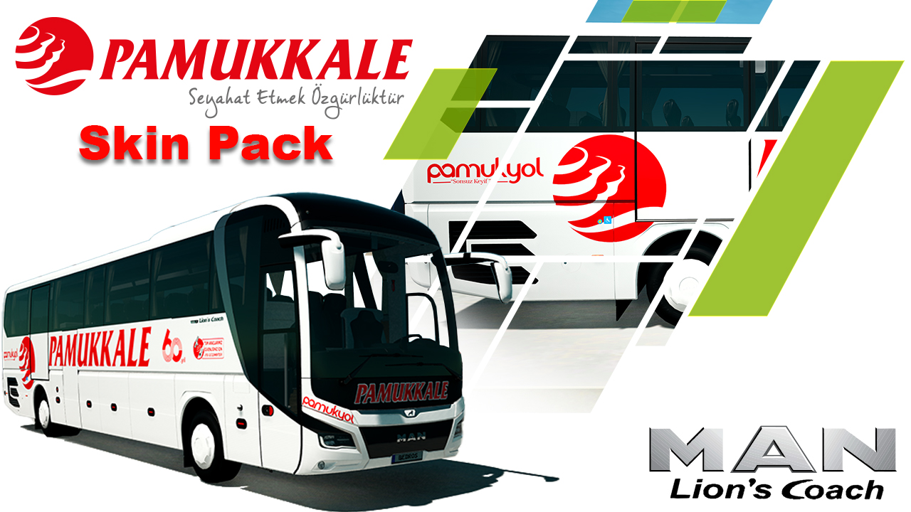 MAN Lion's Coach 3rd Gen Pamukkale Skin Pack