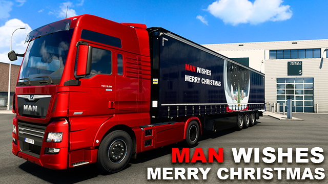 Man Merry Christmas Man Tgx Euro 6 Skin Pack