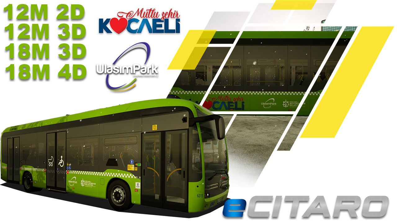 MB eCitybus TURKEY Kocaeli Toplu Taşıma Skin Pack