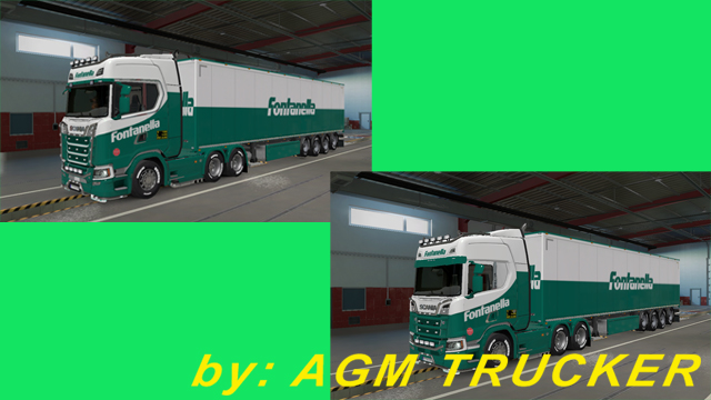 SKIN TRUCK SCANIA (S,R) E REBOQUE (FONTANELLA) - CANAL AGM TRUCKER