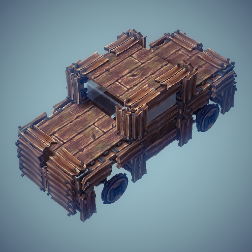 Wooden Car (crash fun physics)