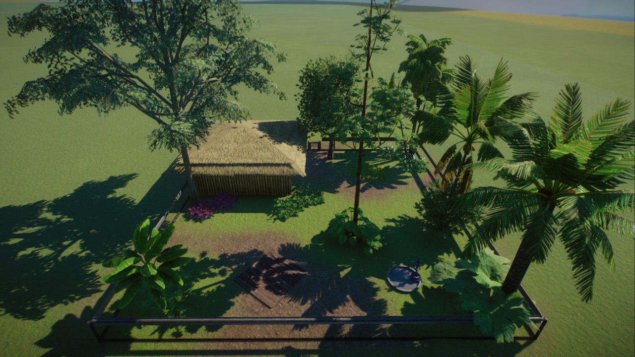 Box Colombian White-Faced Capuchin Monkey Habitat (1.12)