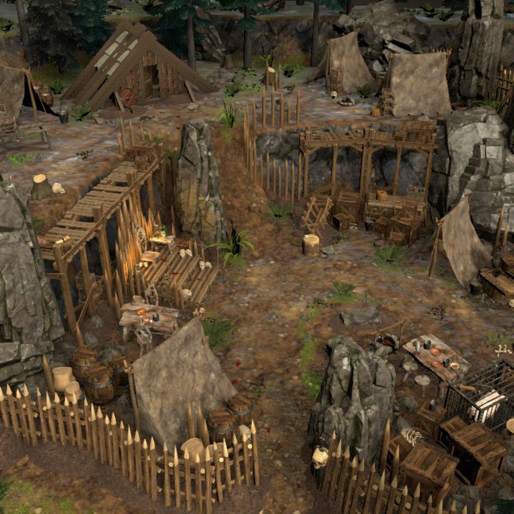THE HIDDEN GOBLIN CAMP - RPG MAP