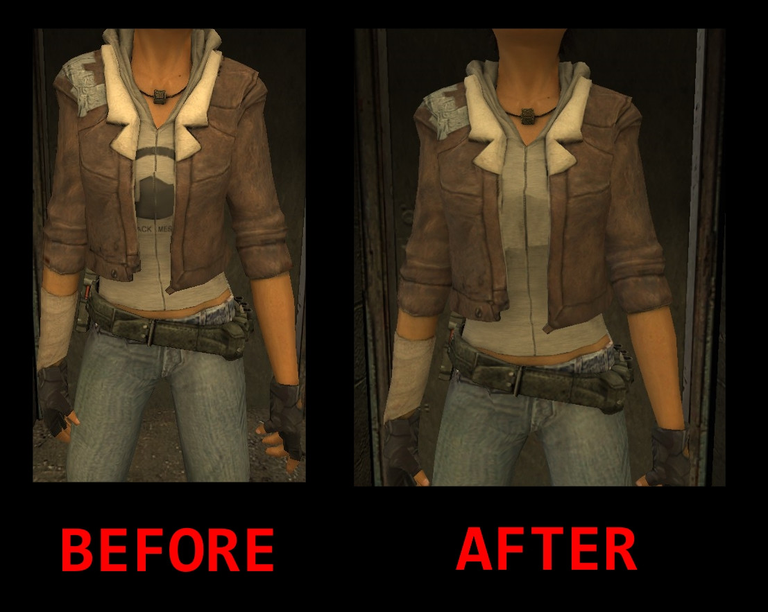 No Black Mesa Logo On Alyx Vance