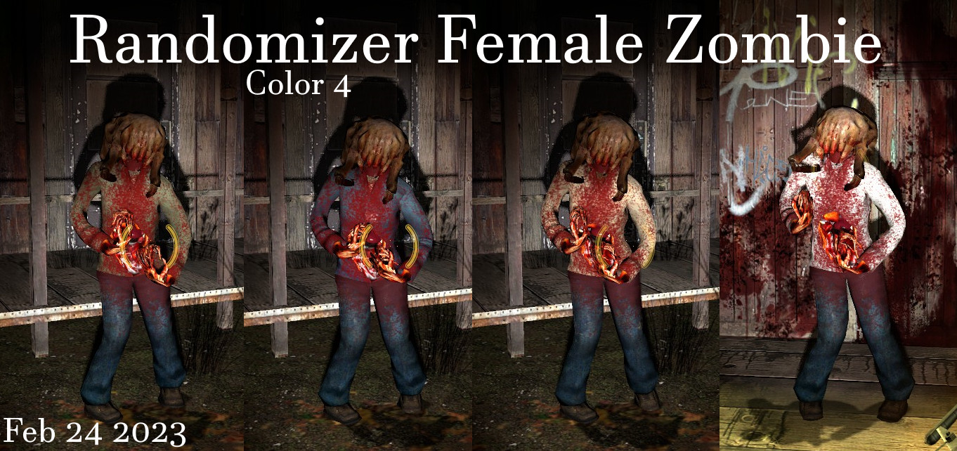 Randomizer Female Zombie (RNG Color)