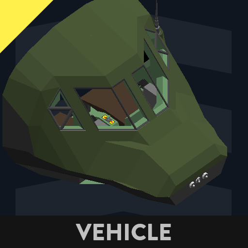 Dinosaur Maxibranta Military Paratrooper Transport Plane Cockpit