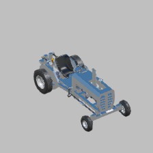Lawn Tractor with 4 Cylinder Engine