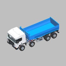Vanilla 4 Axle Truck With Gas Engine