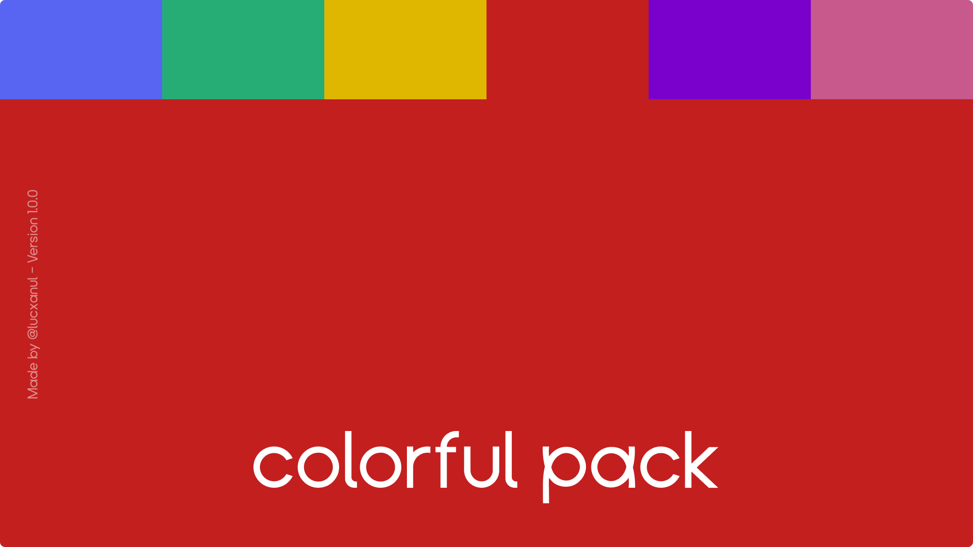 Colorful Pack - Crimson