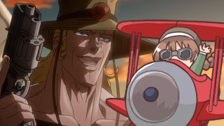 Hol Horse's theme (Eyes of Heaven) over Marc (Pilot)'s theme