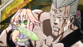 Polnareff's theme (Eyes of Heaven) over Sora (Military)'s theme