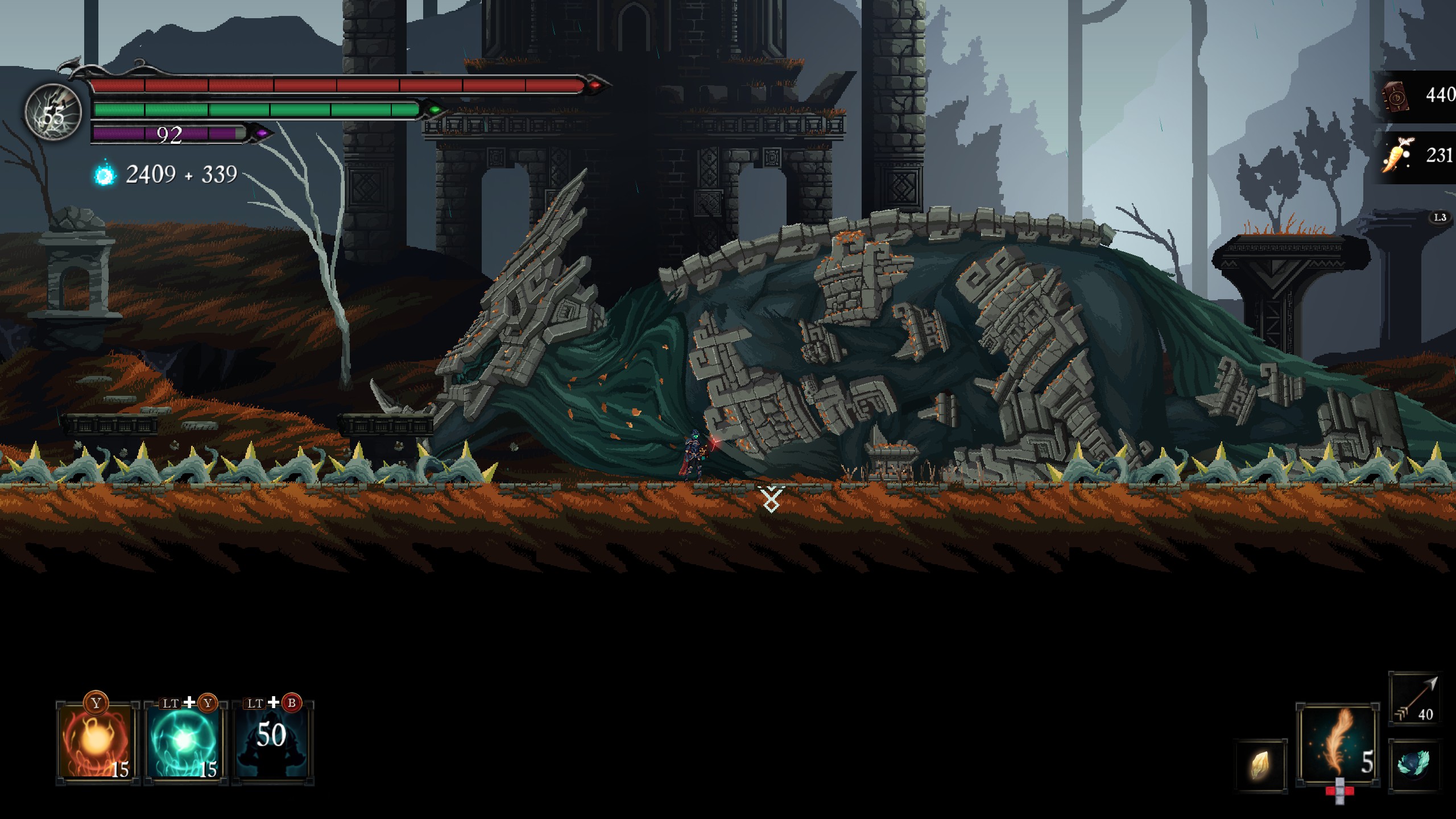 Геймплей Death's Gambit: Afterlife