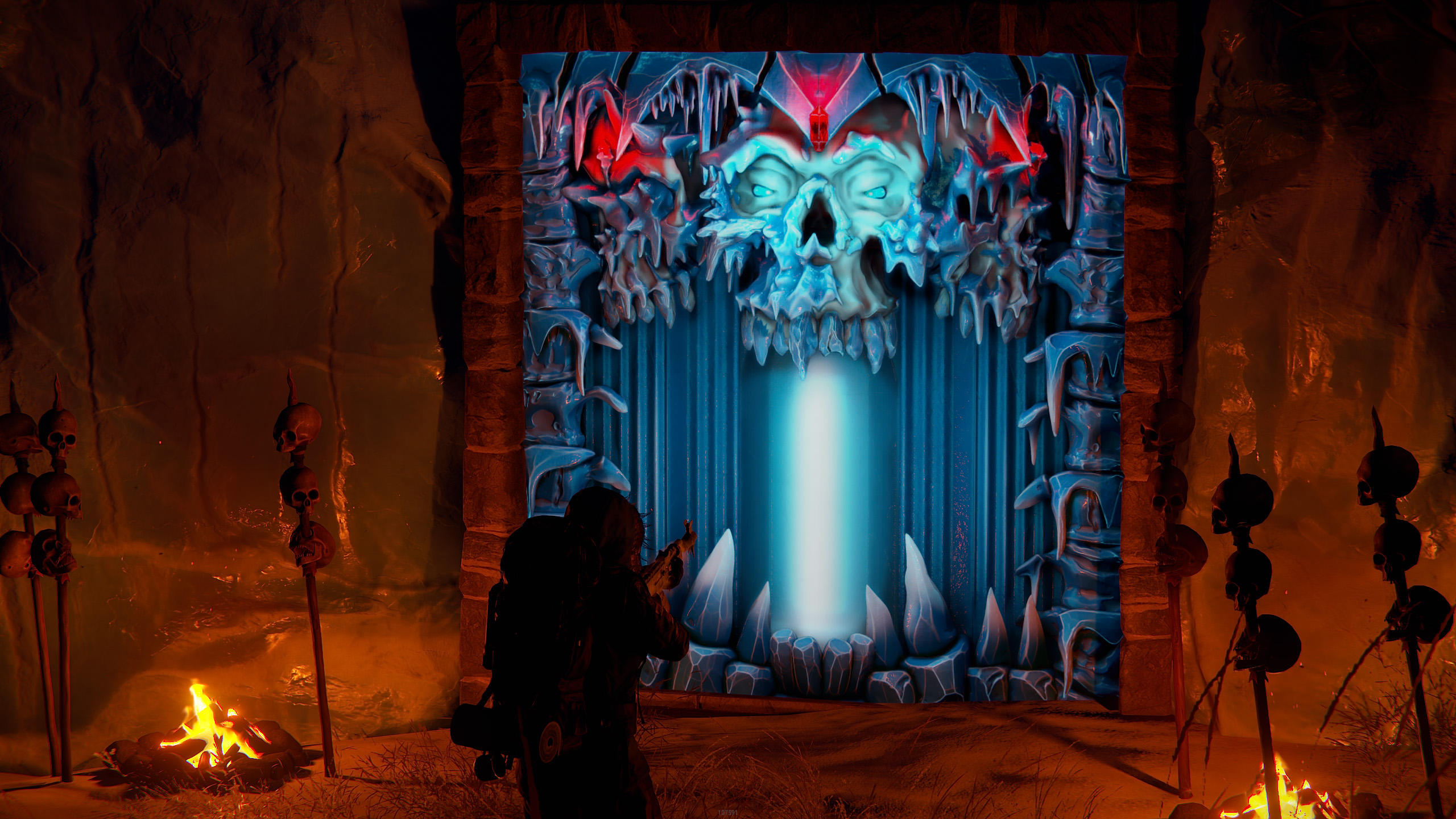 Frozen Crypt Garage Door