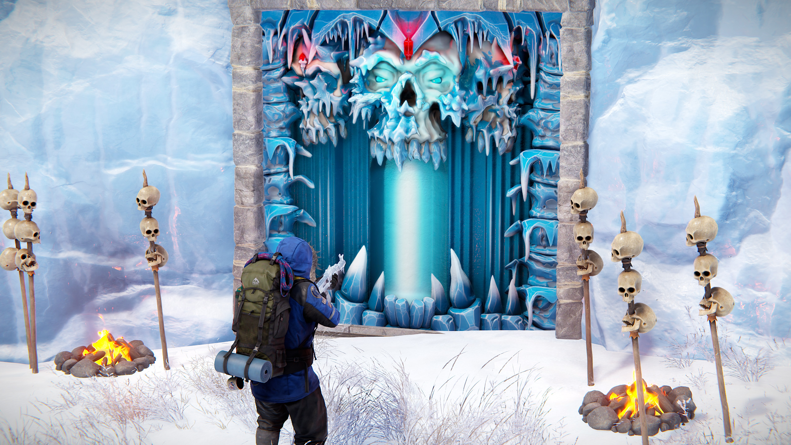 Frozen Crypt Garage Door
