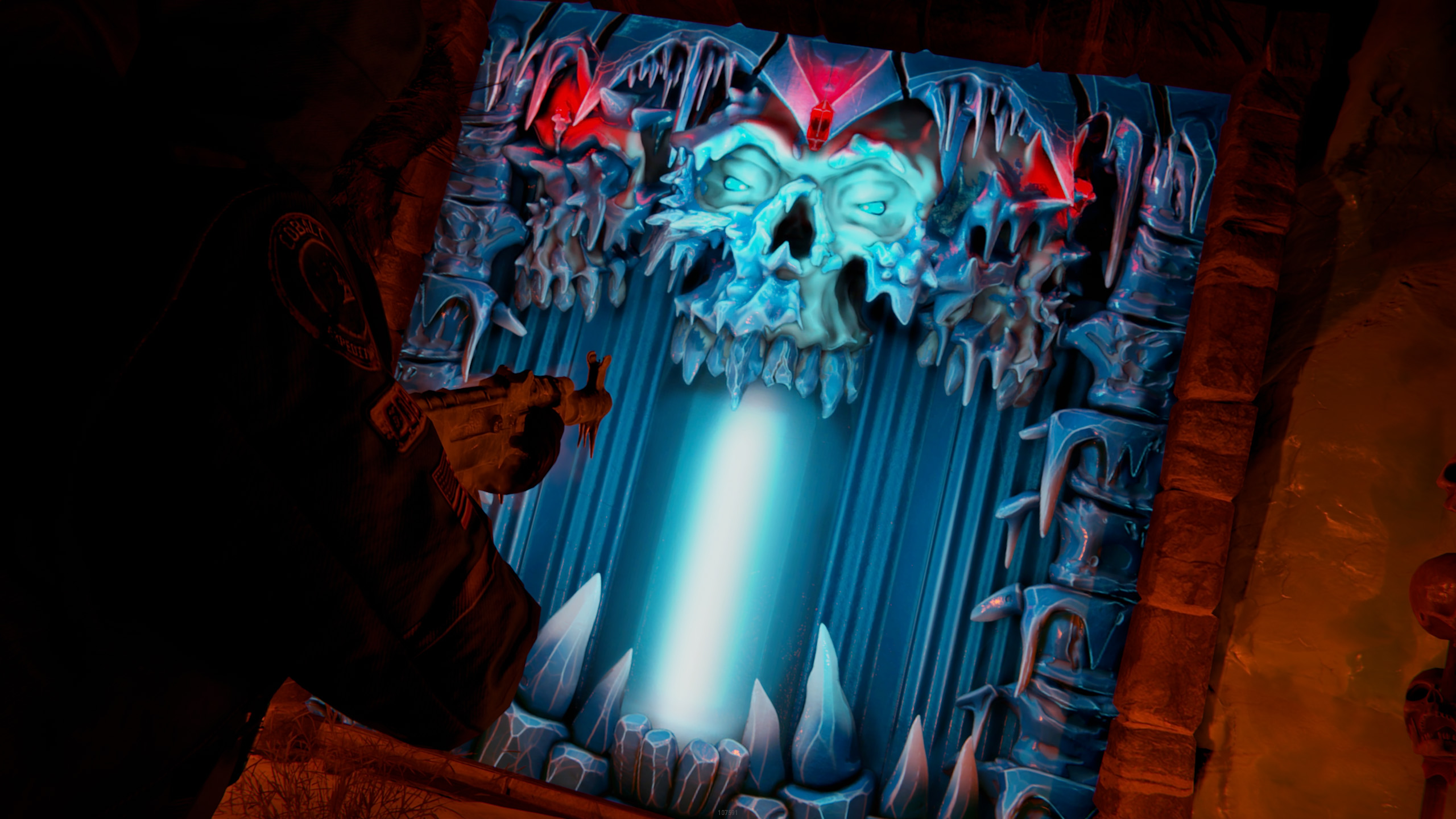 Frozen Crypt Garage Door