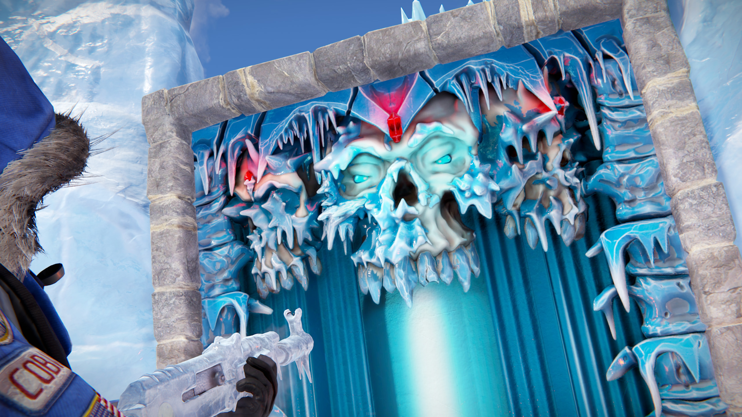 Frozen Crypt Garage Door