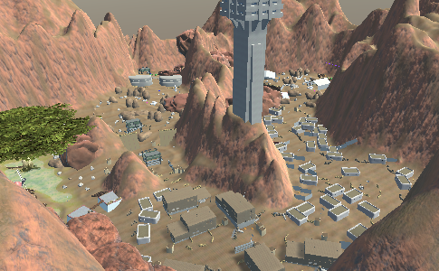 The U map but on a desert
