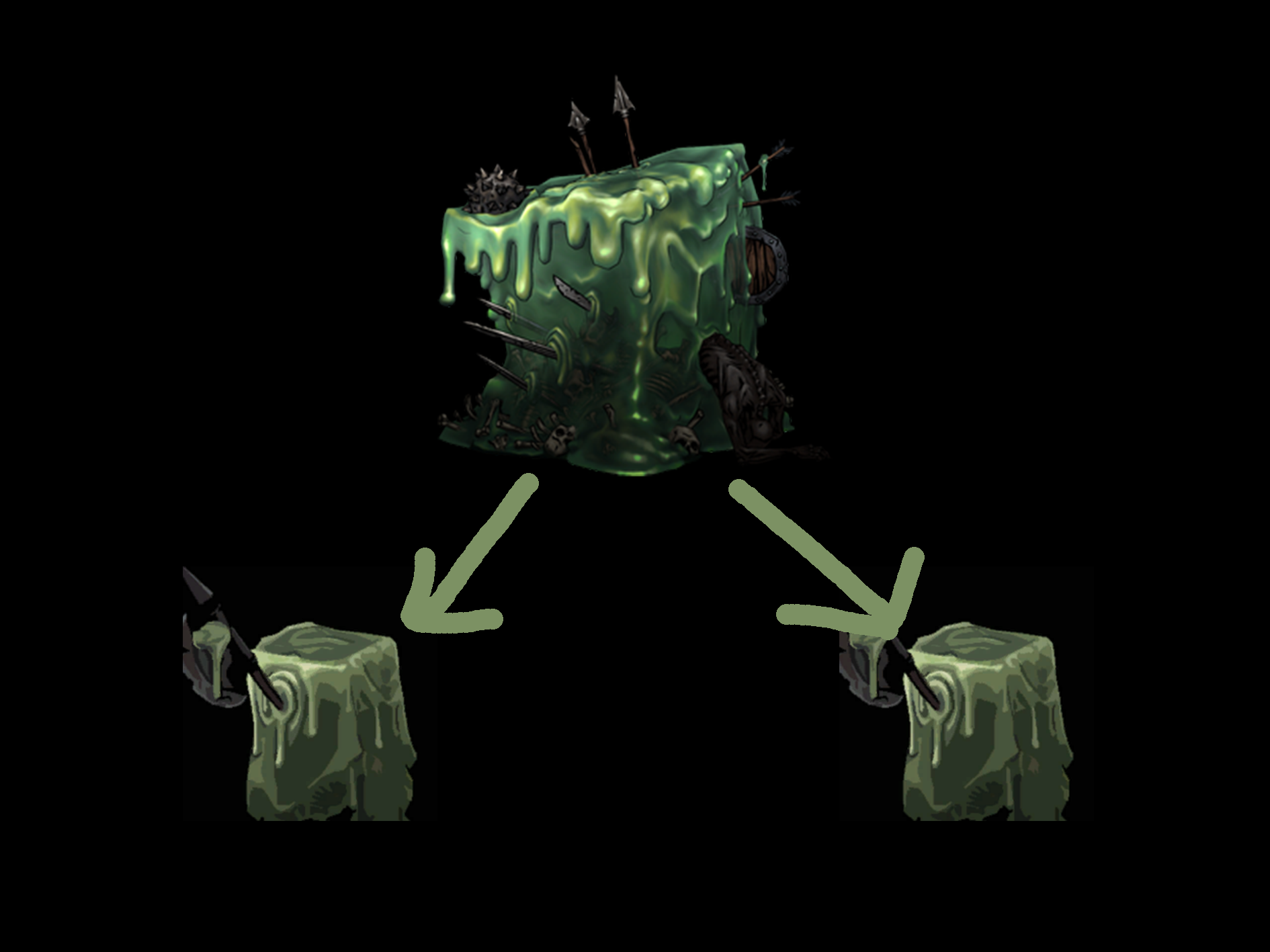 Large Ectoplasm split into 2 Ectoplasm