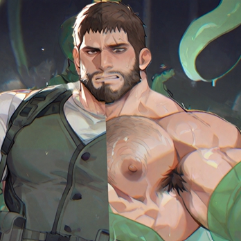 [GAY] Chris Redfield - Tentacle cave