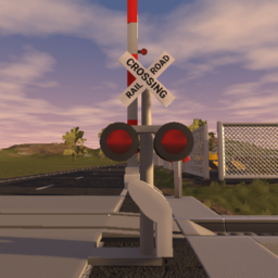 AUTOMATIC RAIL ROAD CROSSING