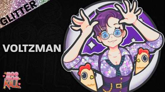 Sticker Moe Moe Kill! | Voltzman (Glitter)