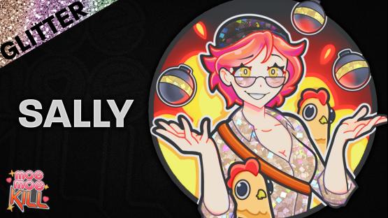 Sticker Moe Moe Kill! | Sally (Glitter)