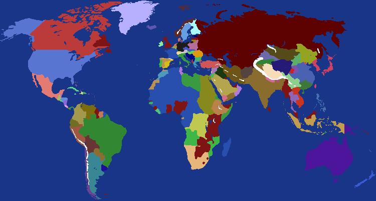 World Map - 1936