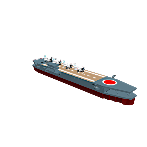 Japanese Converted carrier with navel bombers