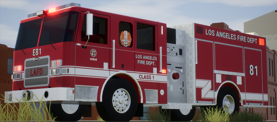 2019 Pierce Arrow XT | City of Los Angeles Fire Department | Engine 81 Decal - 60868