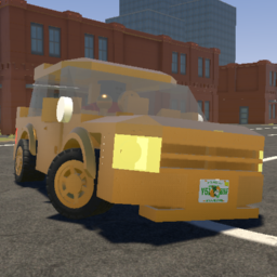 Toy Building Block Car (Golden Edition)