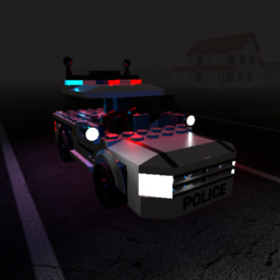 Toy Building Block Car (Police (Modernized))