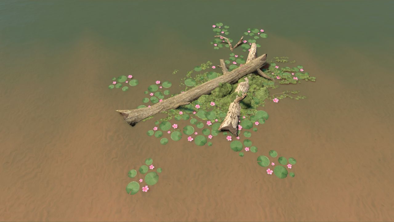 Floating log
