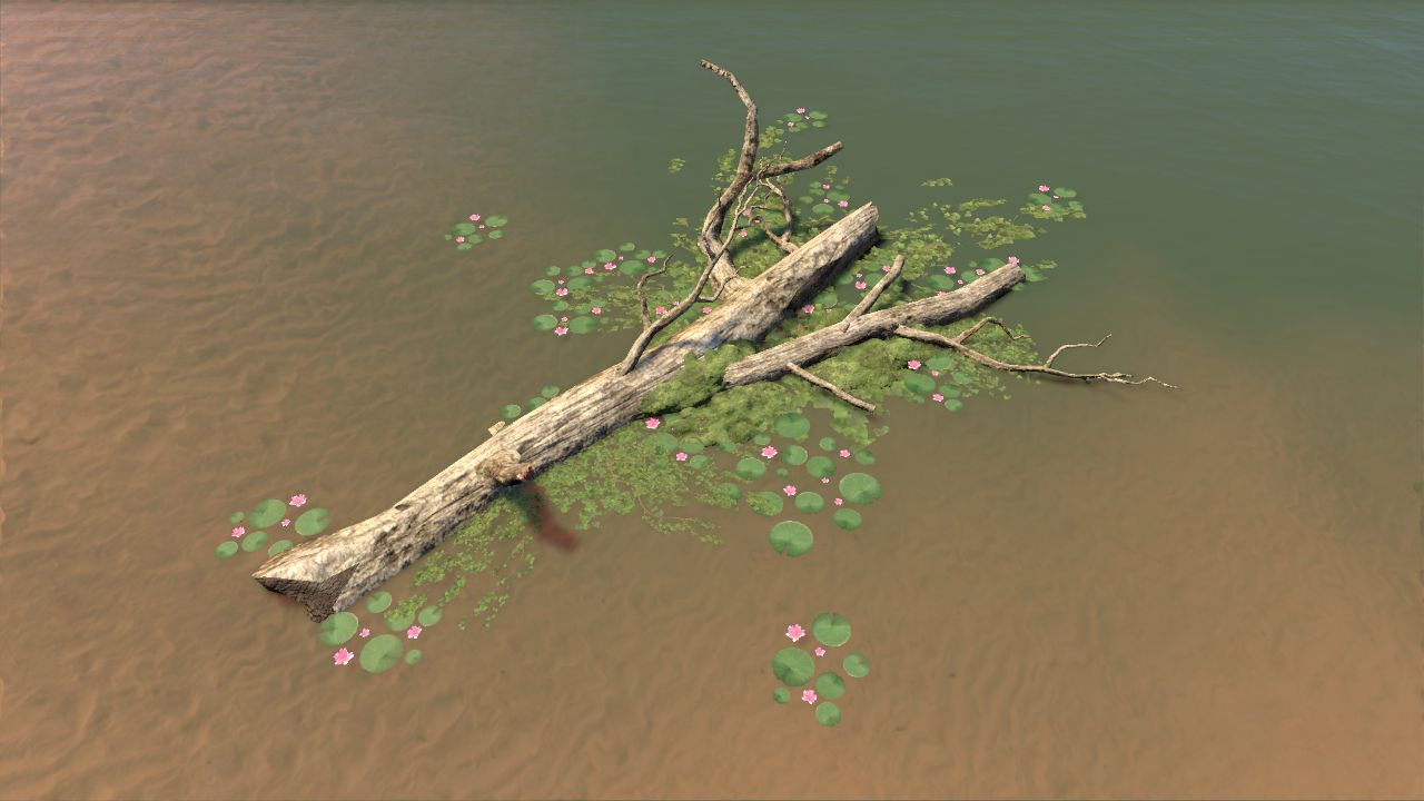 Floating log