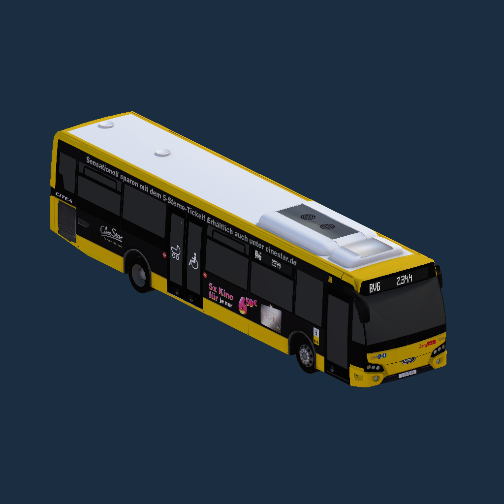 VDL Citea LLE - BVG (CineStar - Ticket Abstauben Heck)