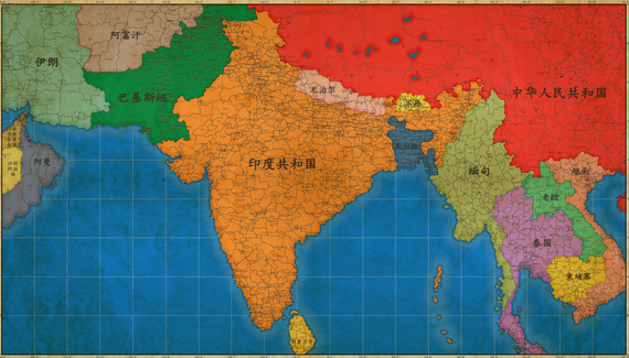 中印自卫反击战市级区划细化地图