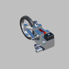 little 1 cylinder kickstart engine