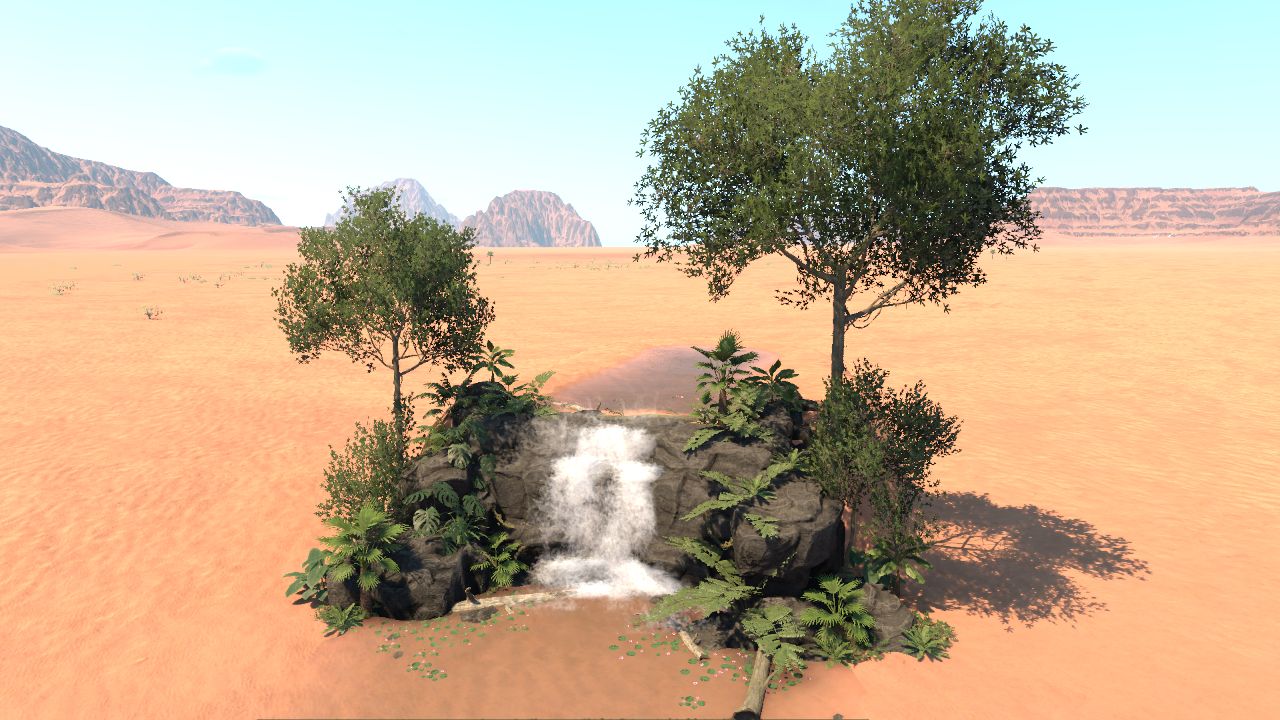 Tropical waterfall