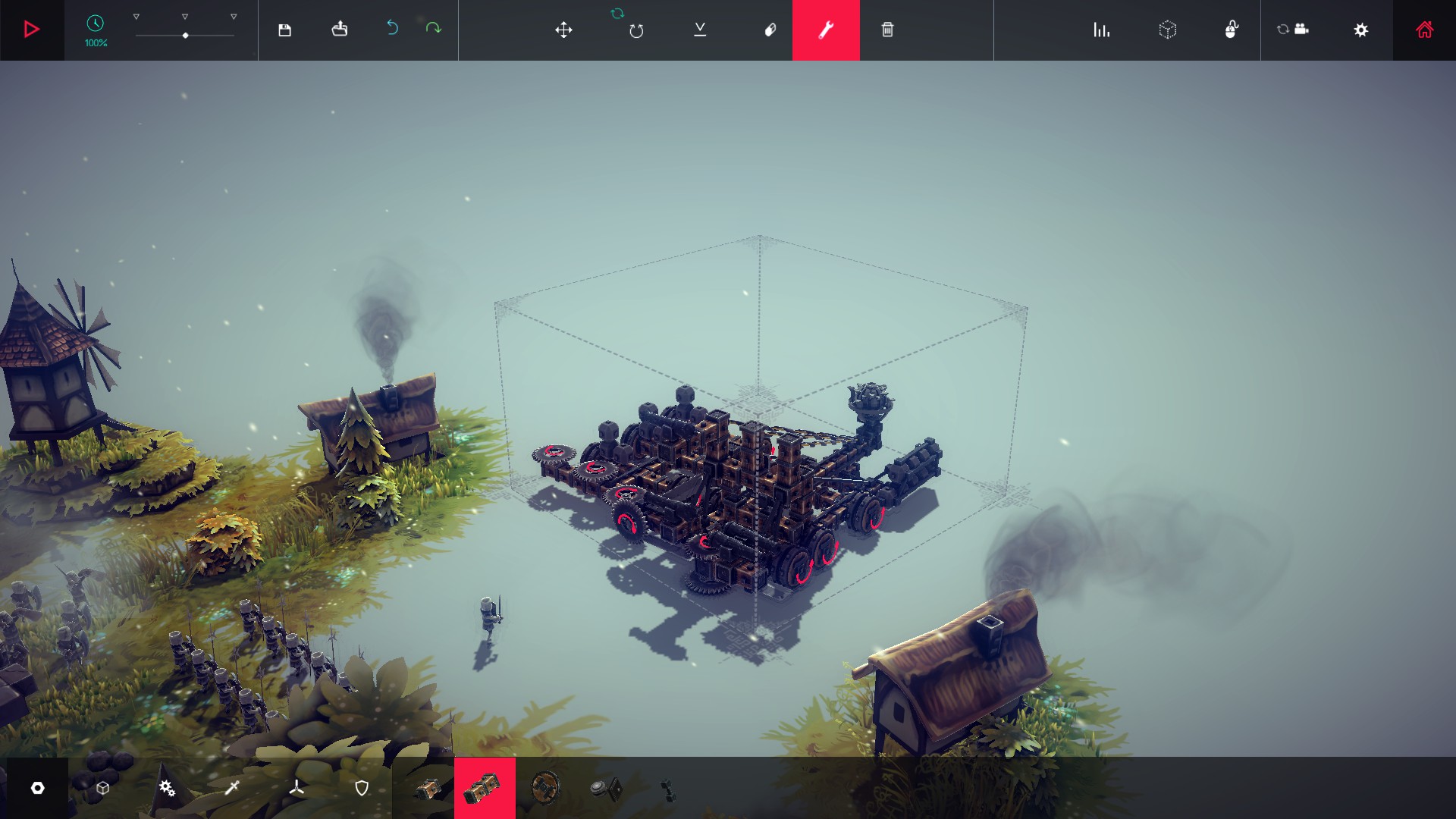 Скриншот игрового процесса Besiege