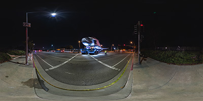 Space Shuttle Endeavour, Los Angeles Streets