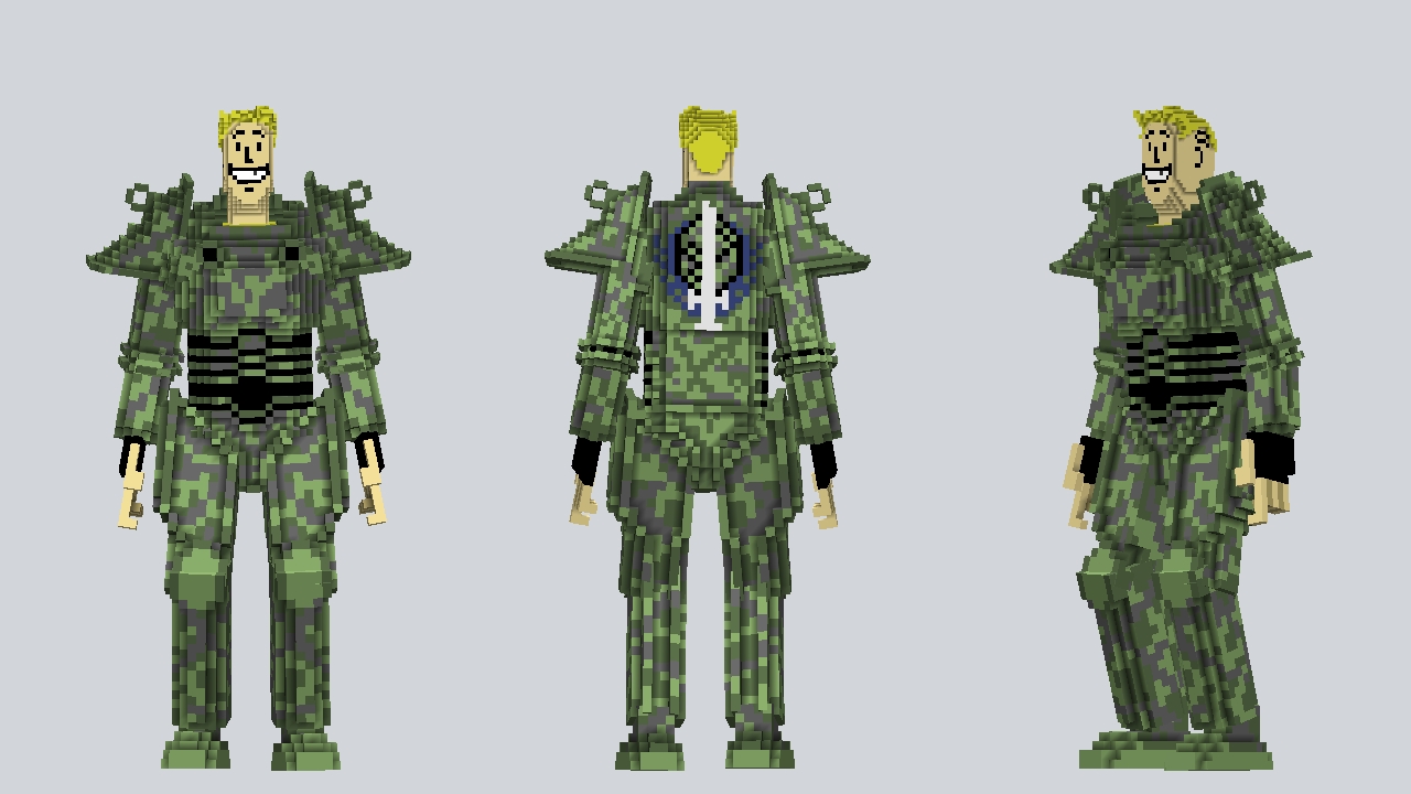 Power Armor Vault Boy - Jungle Camo