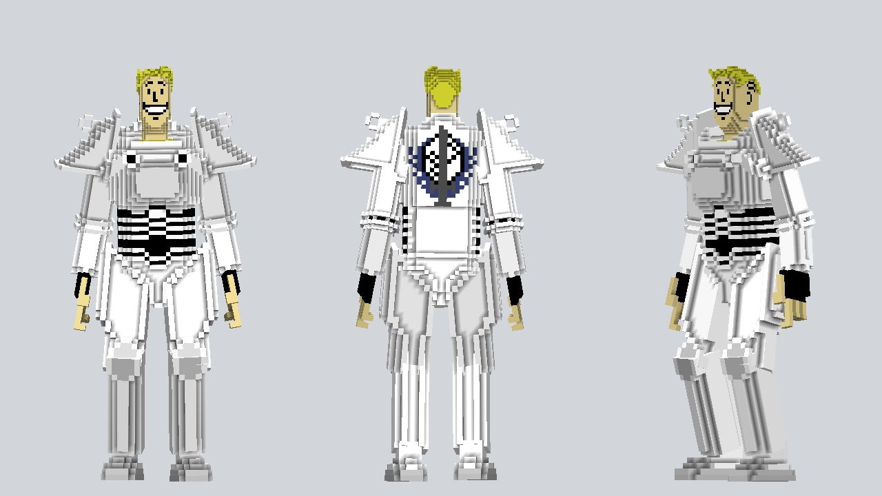 Power Armor Vault Boy - Snow Camo