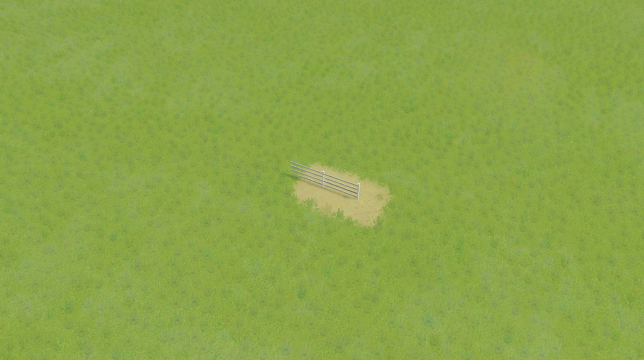 Wooden Fence - White (Ploppable Anywhere)