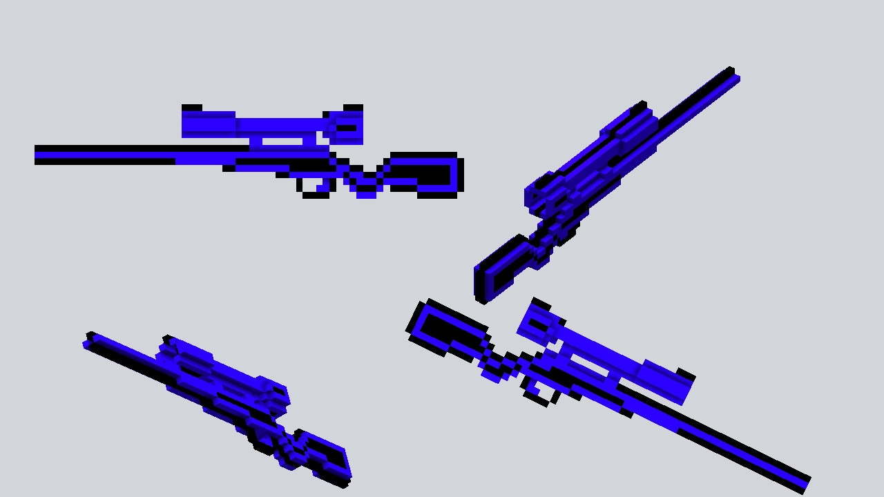 SNIPER - BLUE OUTLINE