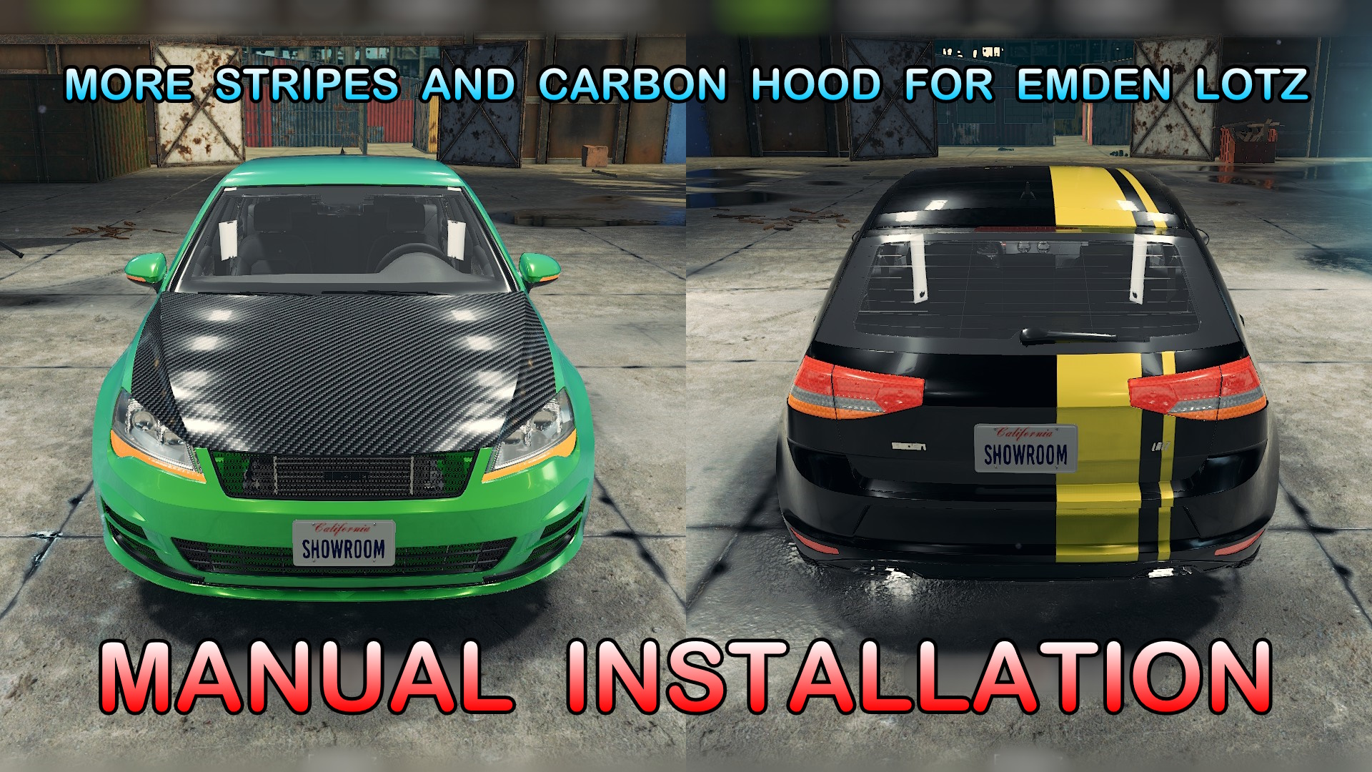 More Stripes And Carbon Hood For Emden Lotz