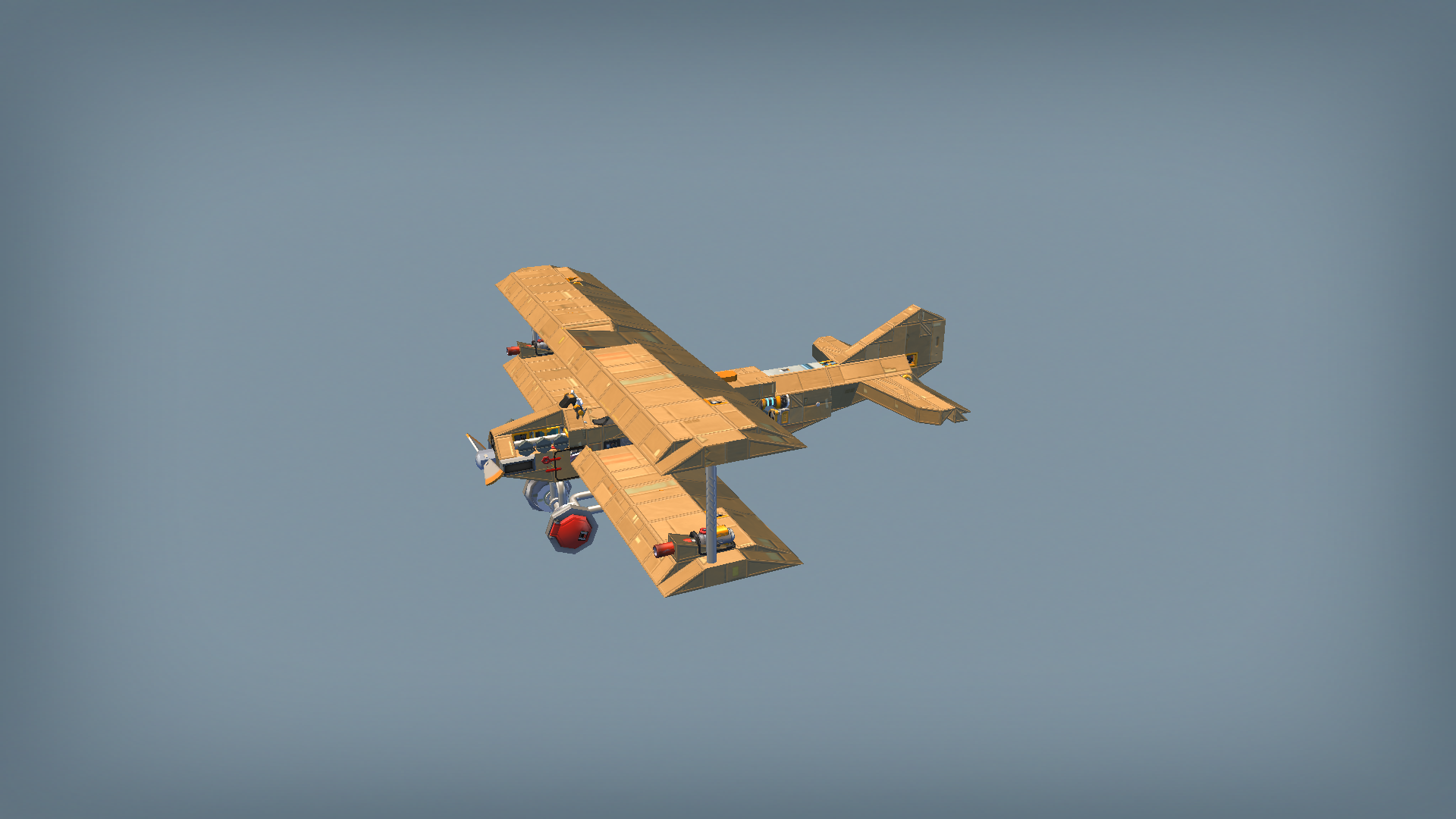 cardboard combat biplane (no mods)