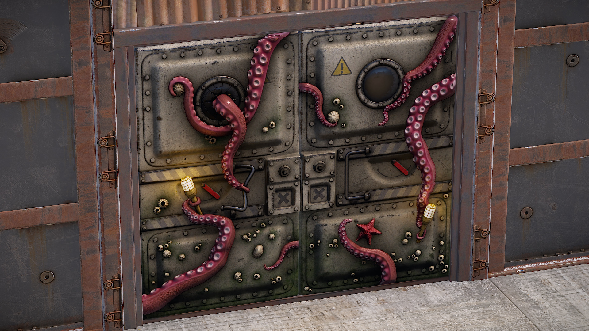 Sunken Double Door