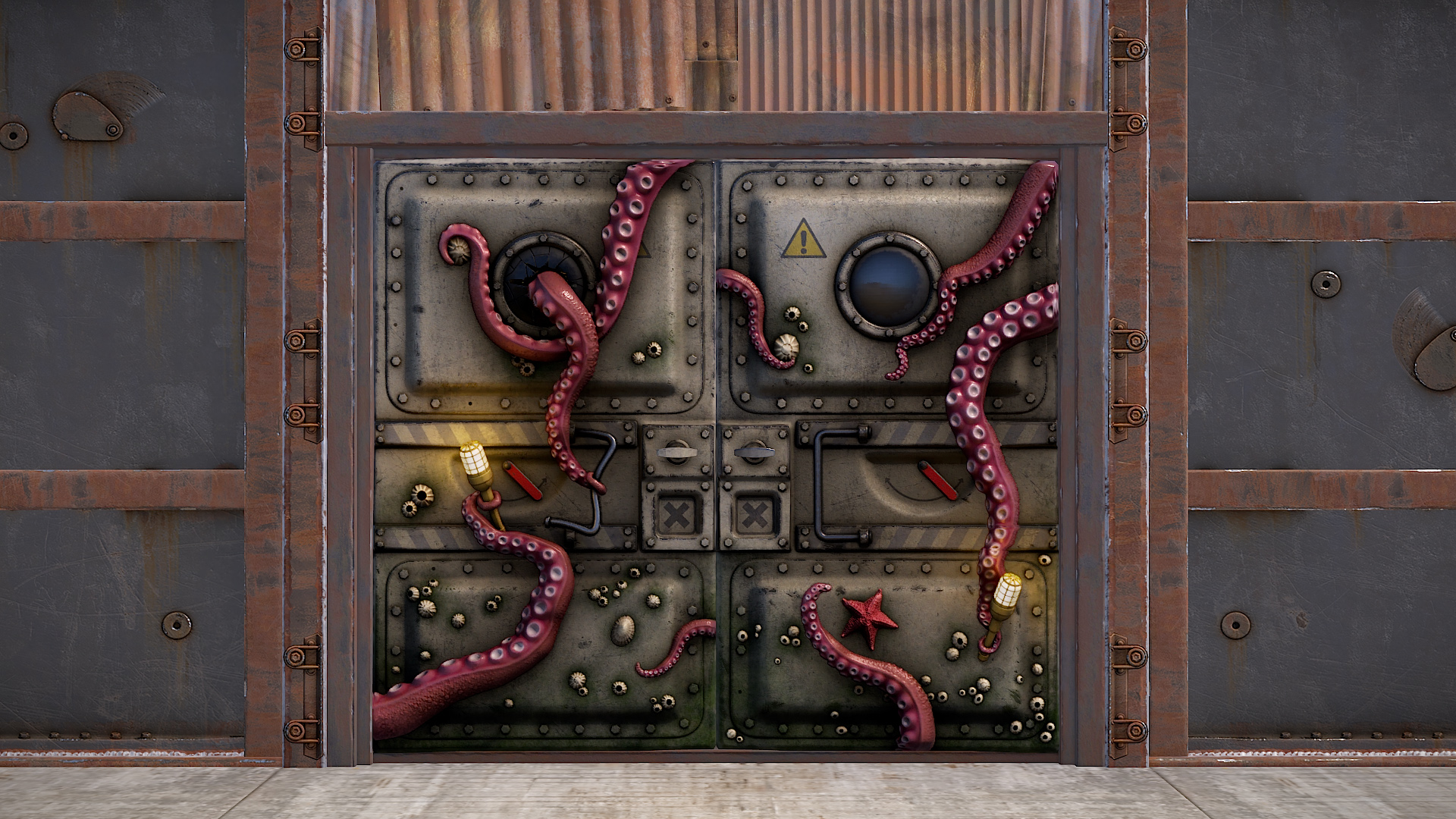 Sunken Double Door
