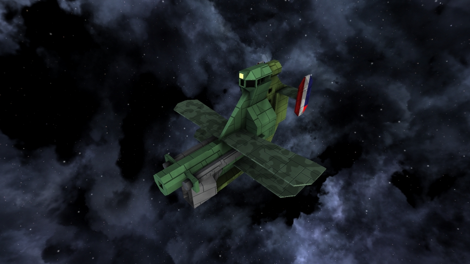 Diesel-punk 'Vickers' Heavy Cannon Fighter [Fighter Blueprint]