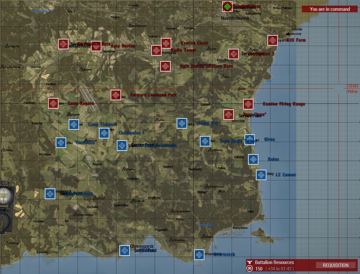 Arma Commander: Chernarus + RHS + Armbands