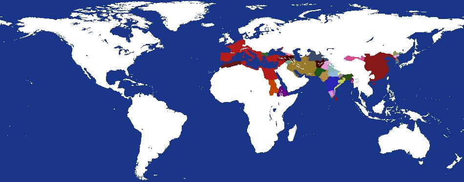 World Map 1 AD